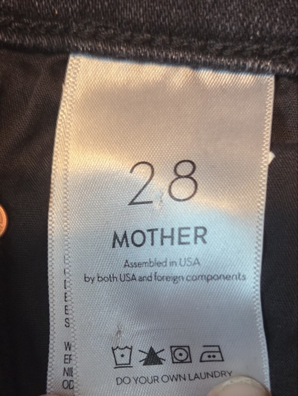 Mint Condition!! MOTHER Denim The Insider Step Crop Fray - Train Stops SZ 28 - Picture 13 of 14